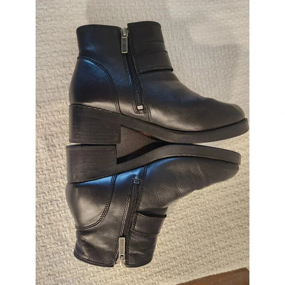 Harley-Davidson Motorcycle Khari Boots Black Leather Ankle Riding Women's 6.5 - Picture 7 of 12